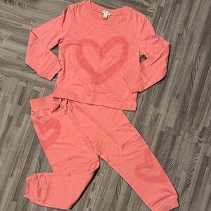 Pink Heart Kids 2 piece set